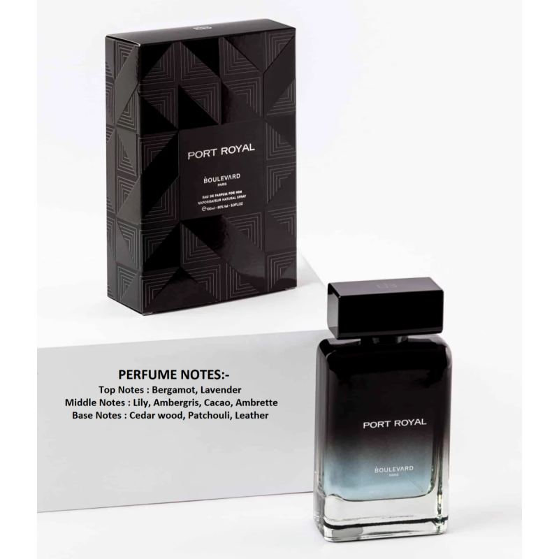 Boulevard paris port royal eau de parfum pour homme 100ml