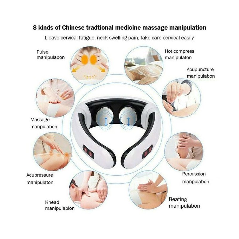 Appareil de massage pour le cou - Multiusage- Rechargeable