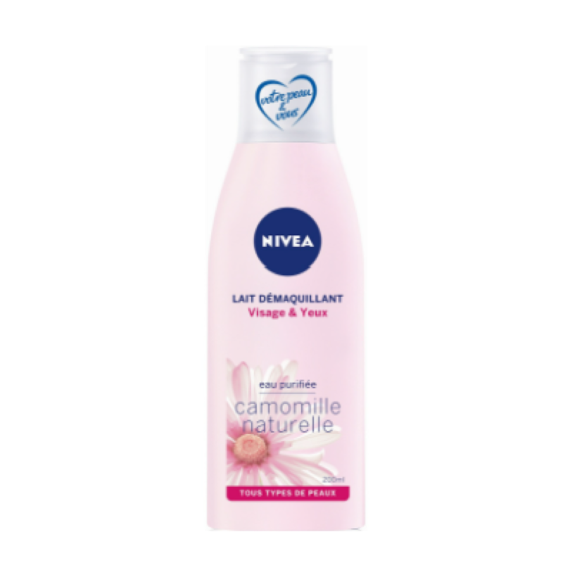 Lait démaquillant Nivea visage et yeux camomille naturelle