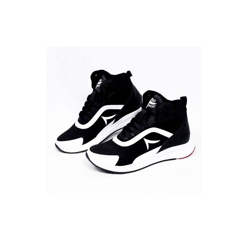 HIZAD Basket Sport 103 - Noir et Blanc - Pour Homme