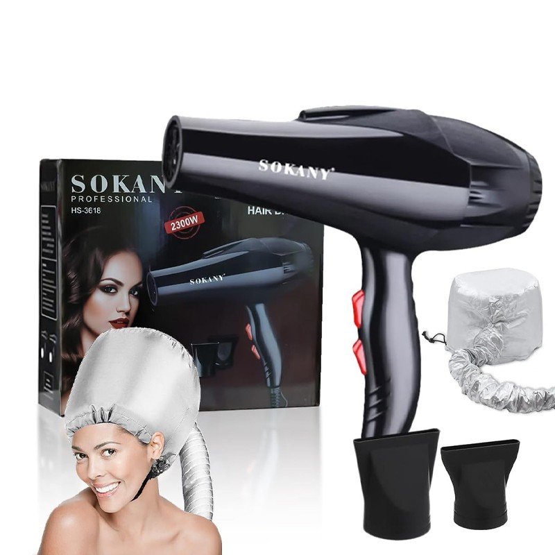 Sèche-Cheveux 2300w Professionnel Sokany HS-3618