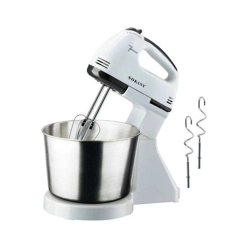 Batteur Avec Bol 2 Litre 250W Sokany - 7 Vitesse -