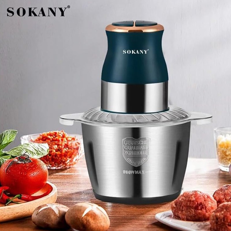 Hachoir Turbo électrique Sokany  400W - Bol En Inox - 3 Litre