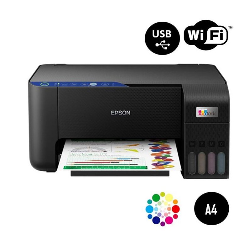 Imprimante à Réservoir Intégré EPSON L3251 3En1 Couleur Wifi