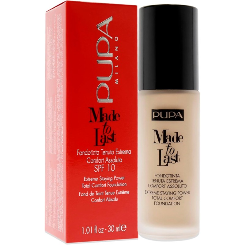 Made To Last - Fond De Teint - SPF 10 -001 PUPA Milano