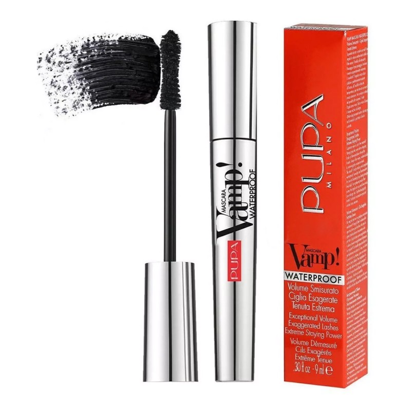 Vamp! Mascara Waterproof - 001 Extra Black Pupa Milano