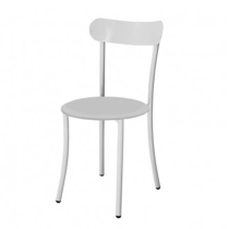 Chaise SOTUFAB SPOT avec socle peinture - Blanc