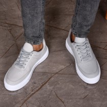 Basket Sport à la Mode - Noir et Blanc en Simili Cuir - Pour Homme - Réf : 151