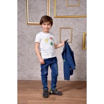 Ensemble Pantalon -Garçon en Bleu -M&M  - 3PCS