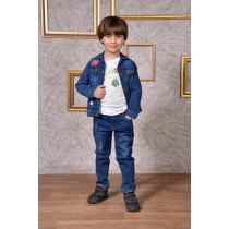 Ensemble Pantalon -Garçon en Bleu -M&M  - 3PCS