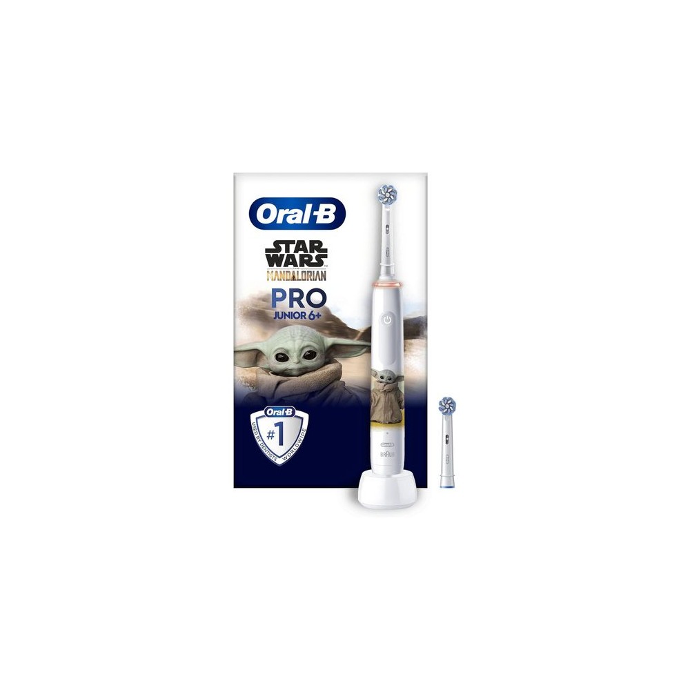 Oral B Pro Junior Brosse À Dents Électrique Enfant, Star Wars, 2 Brossettes Brossage Doux