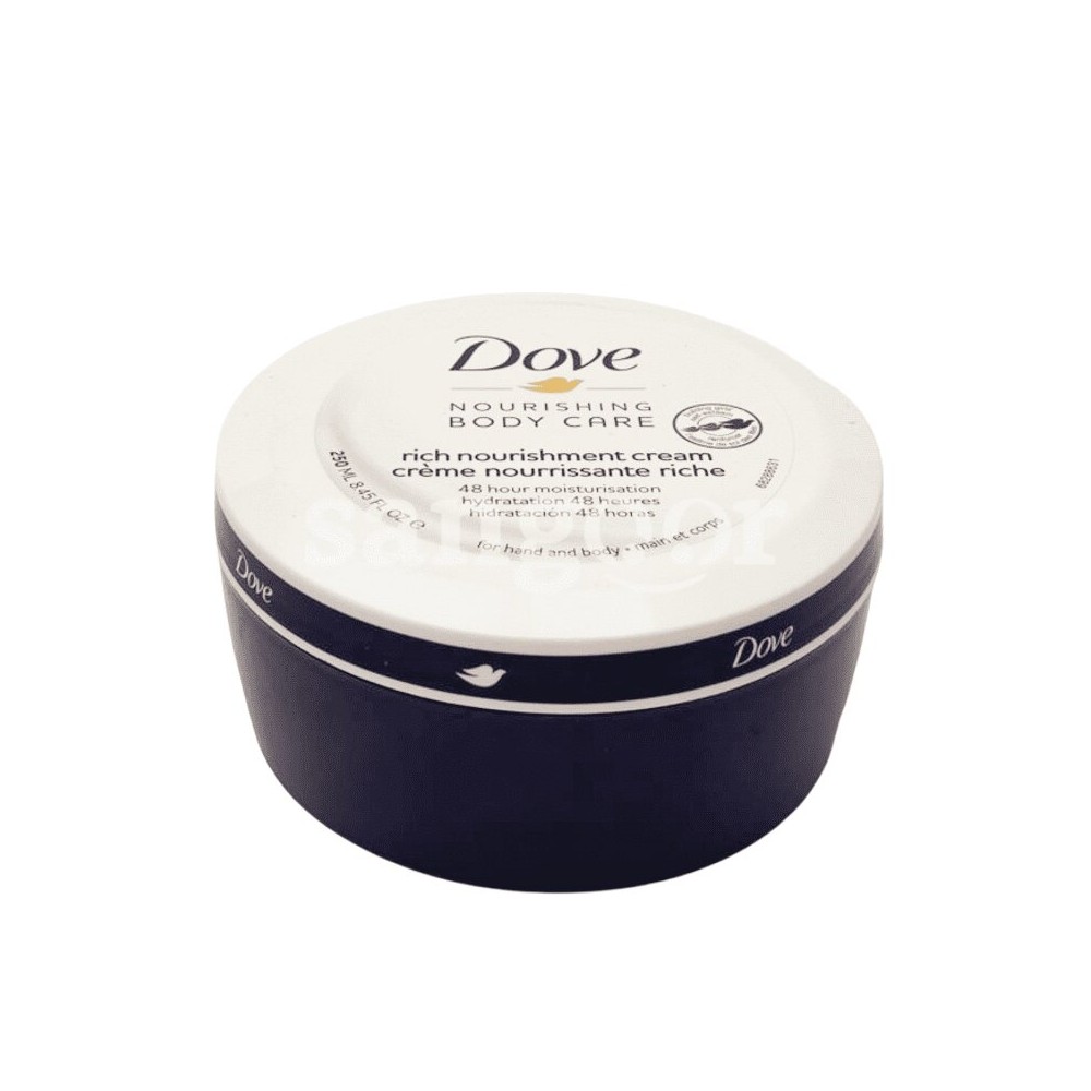 DOVE Crème Nourrissante Riche Main et Corps 250 ml