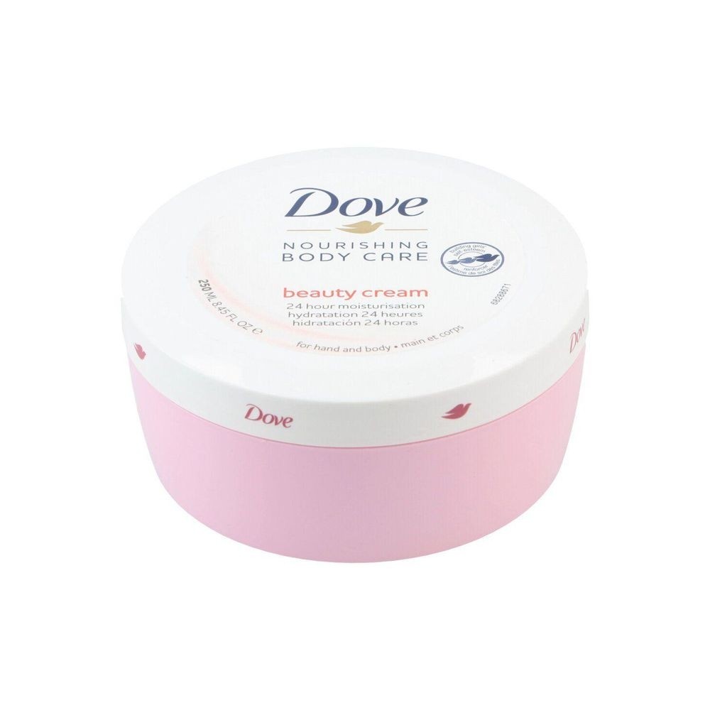 Dove Crème Nourrissante Riche Main et Corps 250 ml Hydratation 24 Heures