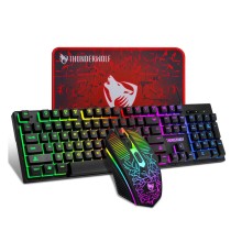 Pack Gamer 3 En1 Clavier & Souris T Wolf  RGB Noir