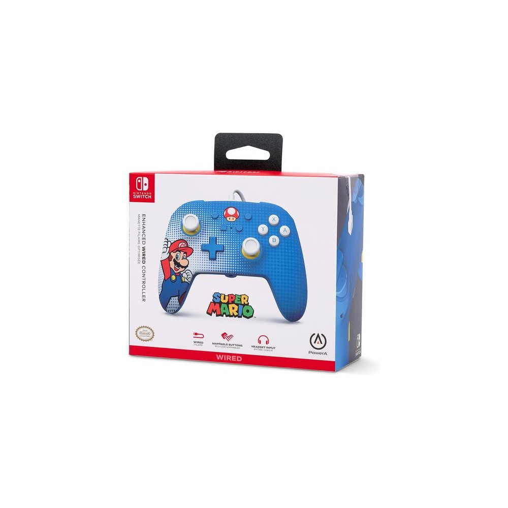 Manette filaire améliorée pour Switch - Mario Pop Art