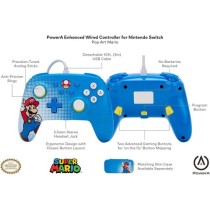 Manette filaire améliorée pour Switch - Mario Pop Art